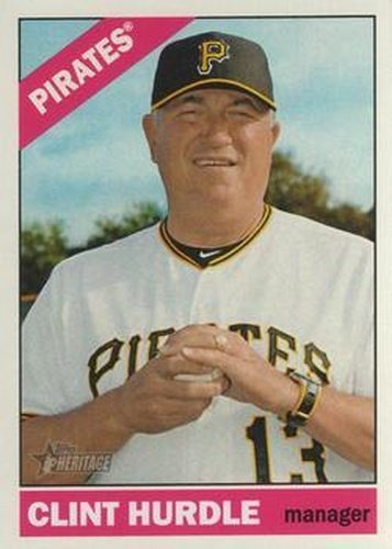 #318 Clint Hurdle - Pittsburgh Pirates - 2015 Topps Heritage Baseball