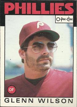 #318 Glenn Wilson - Philadelphia Phillies - 1986 O-Pee-Chee Baseball
