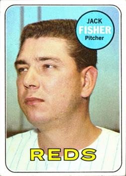 #318 Jack Fisher - Cincinnati Reds - 1969 Topps Baseball