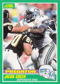 #318 Jacob Green - Seattle Seahawks - 1989 Score Football