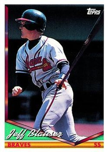 #318 Jeff Blauser - Atlanta Braves - 1994 Topps Baseball