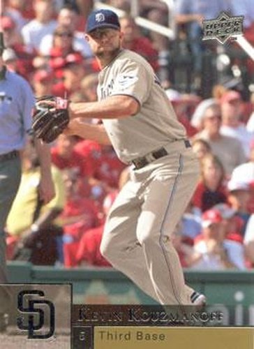 #318 Kevin Kouzmanoff - San Diego Padres - 2009 Upper Deck Baseball