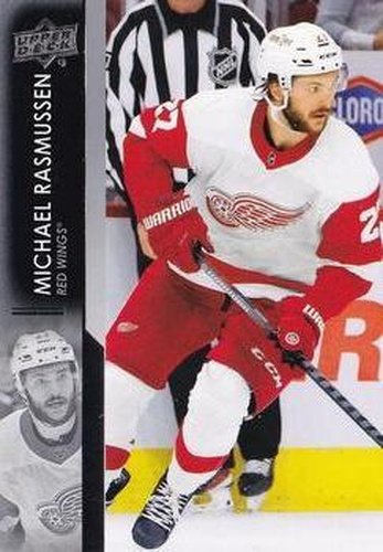 #318 Michael Rasmussen - Detroit Red Wings - 2021-22 Upper Deck Hockey