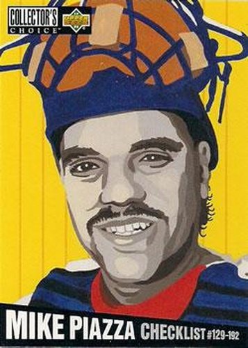 #318 Mike Piazza - Los Angeles Dodgers - 1994 Collector's Choice Baseball