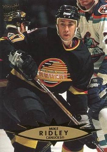 #318 Mike Ridley - Vancouver Canucks - 1995-96 Ultra Hockey
