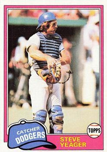 #318 Steve Yeager - Los Angeles Dodgers - 1981 Topps Baseball