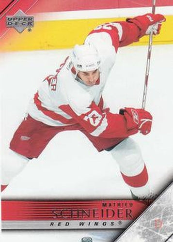 #318 Mathieu Schneider - Detroit Red Wings - 2005-06 Upper Deck Hockey