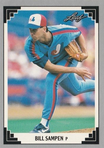 #318 Bill Sampen - Montreal Expos - 1991 Leaf Baseball