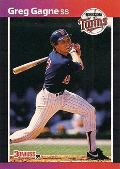 #318 Greg Gagne - Minnesota Twins - 1989 Donruss Baseball