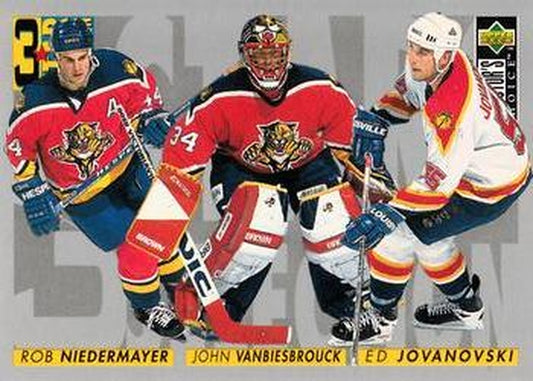 #318 Ed Jovanovski / John Vanbiesbrouck / Rob Niedermayer - Florida Panthers - 1996-97 Collector's Choice Hockey
