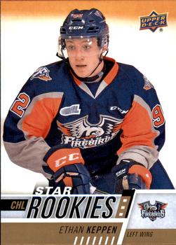 #318 Ethan Keppen - Flint Firebirds - 2017-18 Upper Deck CHL Hockey