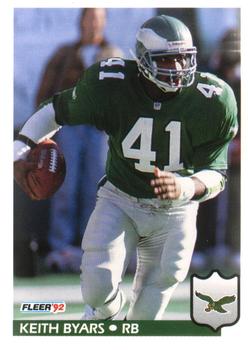 #318 Keith Byars - Philadelphia Eagles - 1992 Fleer Football