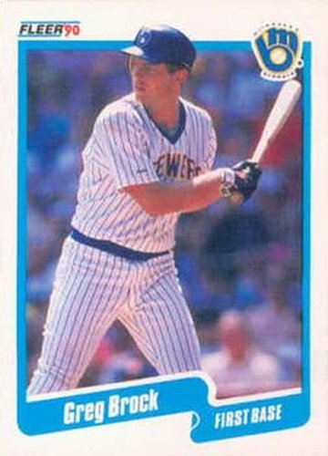 #318 Greg Brock - Milwaukee Brewers - 1990 Fleer USA Baseball