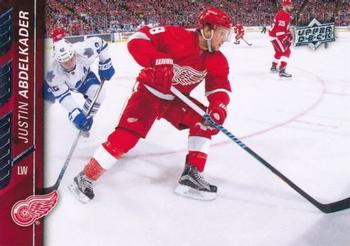 #318 Justin Abdelkader - Detroit Red Wings - 2015-16 Upper Deck Hockey