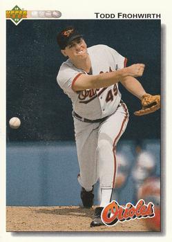 #318 Todd Frohwirth - Baltimore Orioles - 1992 Upper Deck Baseball