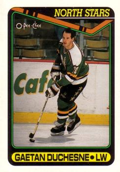 #319 Gaetan Duchesne - Minnesota North Stars - 1990-91 O-Pee-Chee Hockey