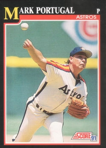 #319 Mark Portugal - Houston Astros - 1991 Score Baseball