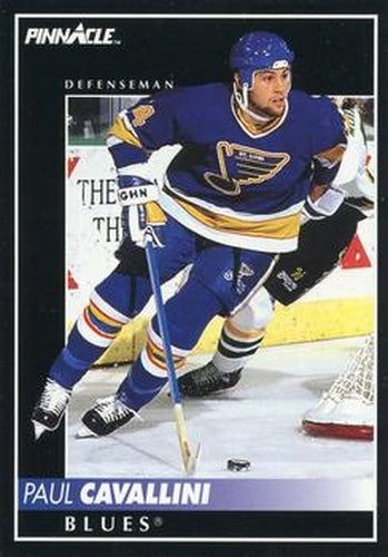 #319 Paul Cavallini - St. Louis Blues - 1992-93 Pinnacle Canadian Hockey