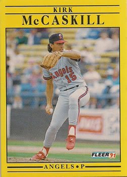 #319 Kirk McCaskill - California Angels - 1991 Fleer Baseball