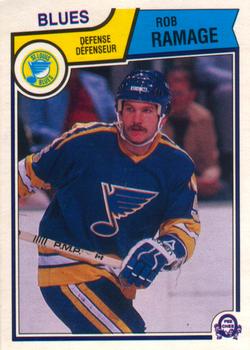 #319 Rob Ramage - St. Louis Blues - 1983-84 O-Pee-Chee Hockey