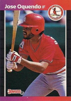 #319 Jose Oquendo - St. Louis Cardinals - 1989 Donruss Baseball