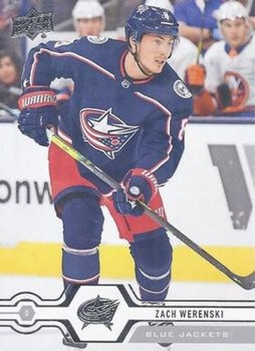 #319 Zach Werenski - Columbus Blue Jackets - 2019-20 Upper Deck Hockey