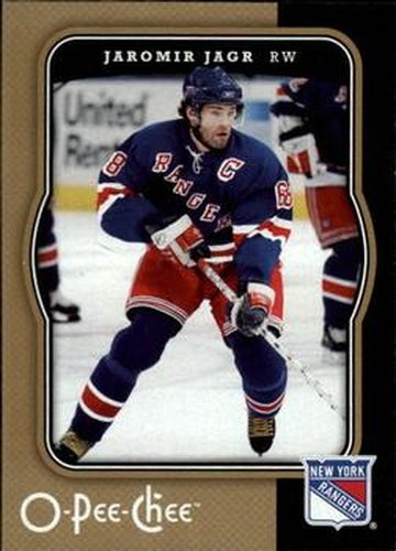 #319 Jaromir Jagr - New York Rangers - 2007-08 O-Pee-Chee Hockey