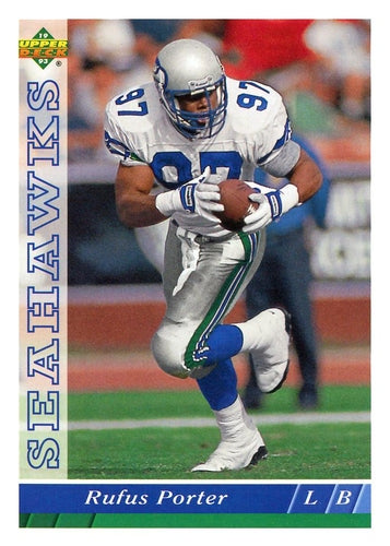 #319 Rufus Porter - Seattle Seahawks - 1993 Upper Deck Football