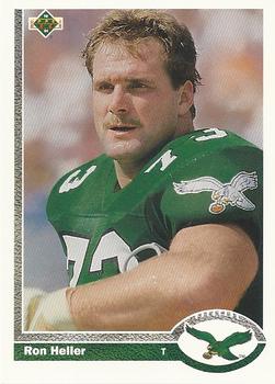 #319 Ron Heller - Philadelphia Eagles - 1991 Upper Deck Football