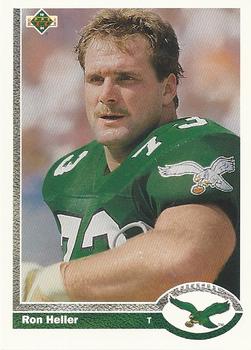 #319 Ron Heller - Philadelphia Eagles - 1991 Upper Deck Football