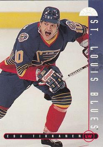 #319 Esa Tikkanen - St. Louis Blues - 1995-96 Leaf Hockey
