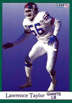 #319 Lawrence Taylor - New York Giants - 1991 Fleer Football