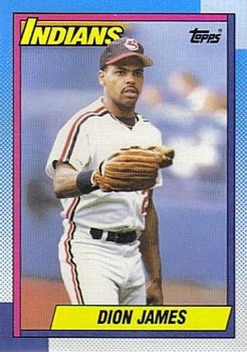 #319 Dion James - Cleveland Indians - 1990 Topps Baseball