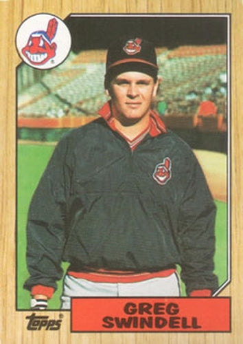 #319 Greg Swindell - Cleveland Indians - 1987 Topps Baseball