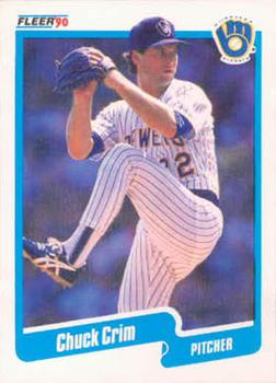 #319 Chuck Crim - Milwaukee Brewers - 1990 Fleer USA Baseball