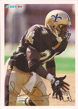 #319 Derek Brown - New Orleans Saints - 1994 Fleer Football