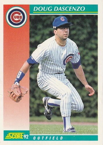 #319 Doug Dascenzo - Chicago Cubs - 1992 Score Baseball
