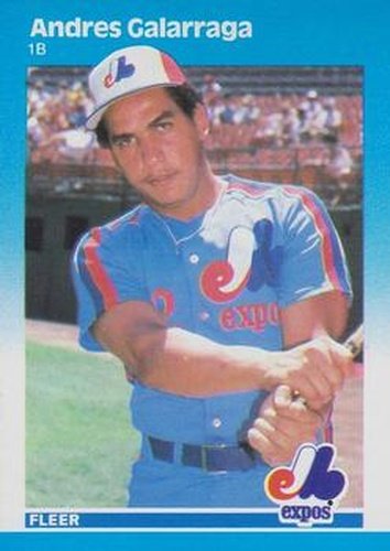 #319 Andres Galarraga - Montreal Expos - 1987 Fleer Baseball