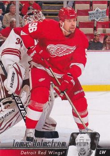 #319 Tomas Holmstrom - Detroit Red Wings - 2010-11 Upper Deck Hockey