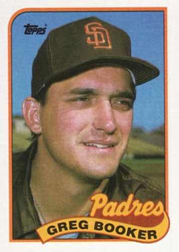 #319 Greg Booker - San Diego Padres - 1989 Topps Baseball