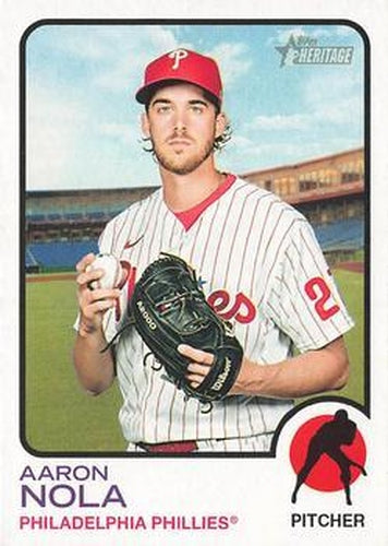 #319 Aaron Nola - Philadelphia Phillies - 2022 Topps Heritage Baseball