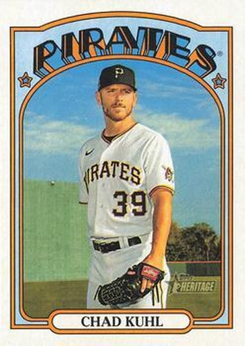 #319 Chad Kuhl - Pittsburgh Pirates - 2021 Topps Heritage Baseball