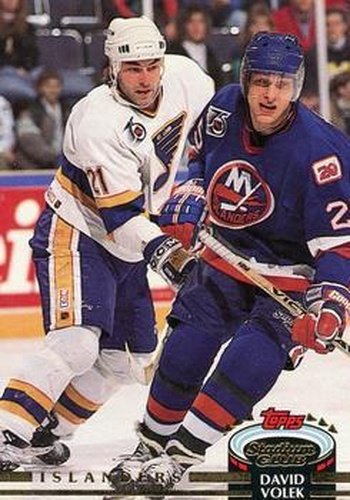 #319 David Volek - New York Islanders - 1992-93 Stadium Club Hockey