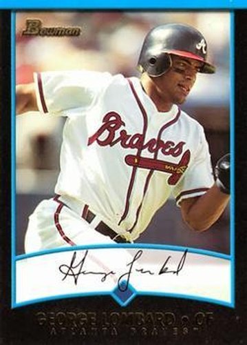 #319 George Lombard - Atlanta Braves - 2001 Bowman Baseball
