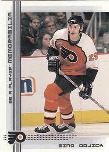 #319 Gino Odjick - Philadelphia Flyers - 2000-01 Be a Player Memorabilia Hockey