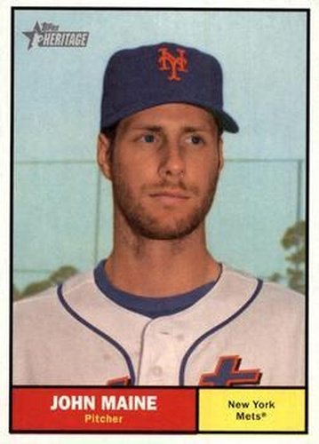 #319 John Maine - New York Mets - 2010 Topps Heritage Baseball