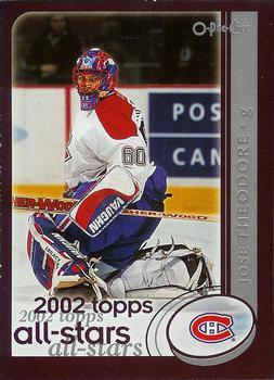 #319 Jose Theodore - Montreal Canadiens - 2002-03 O-Pee-Chee Hockey