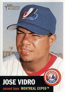 #319 Jose Vidro - Montreal Expos - 2002 Topps Heritage Baseball