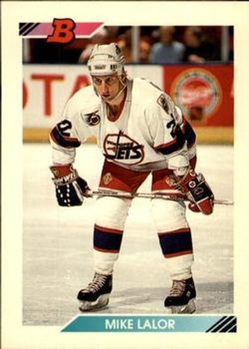 #319 Mike Lalor - Winnipeg Jets - 1992-93 Bowman Hockey