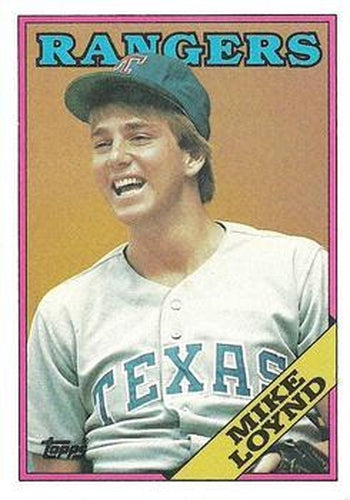 #319 Mike Loynd - Texas Rangers - 1988 Topps Baseball